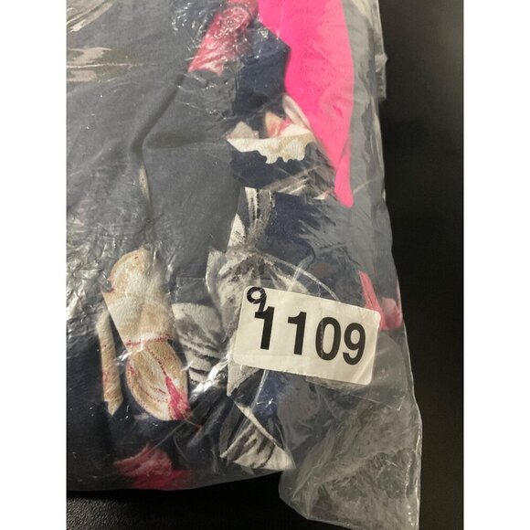 ELIZA J. Maxi Dress Sleeveless Belted Floral Gown in Navy Pink size 4 - Picture 14 of 14